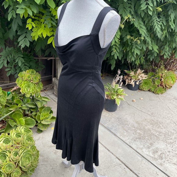 Diane Von Furstenburg Black Dress Size 6 - Picture 3 of 9